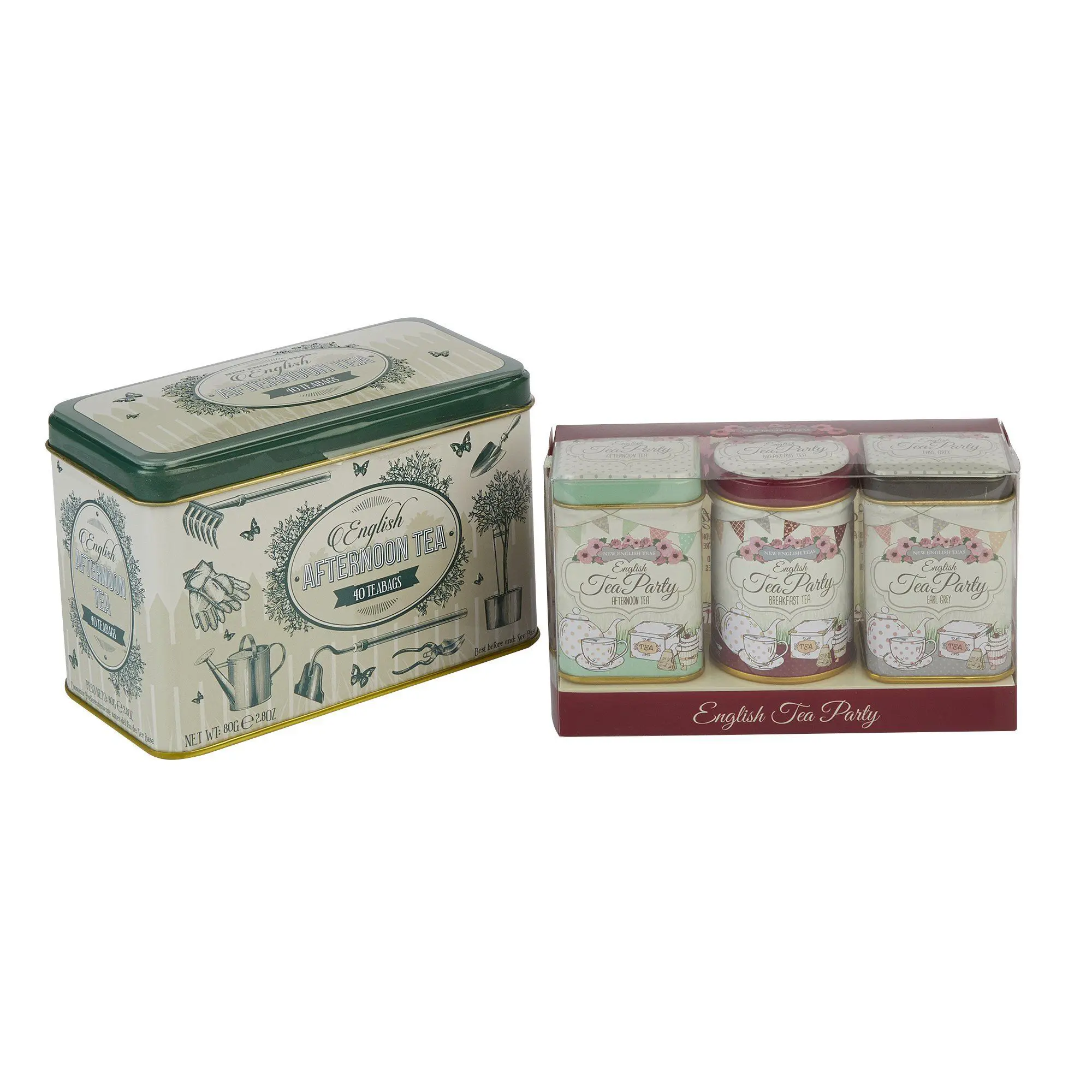 English Garden Party Tea Tin Set - Image 3