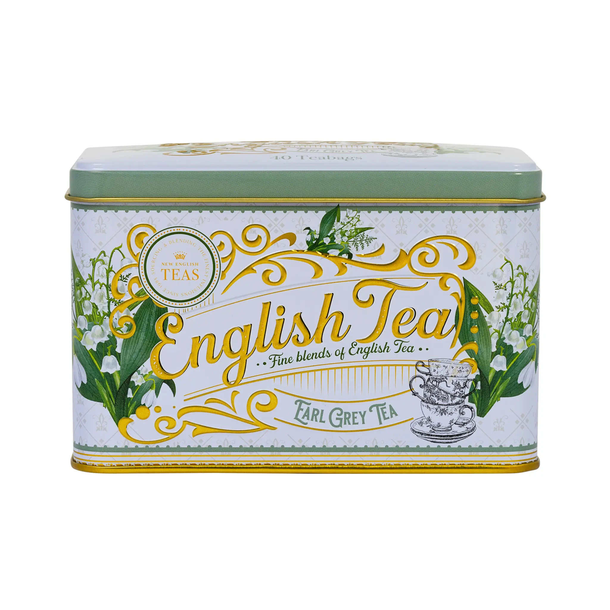 English Garden Florals Classic Tea Tin - Image 3