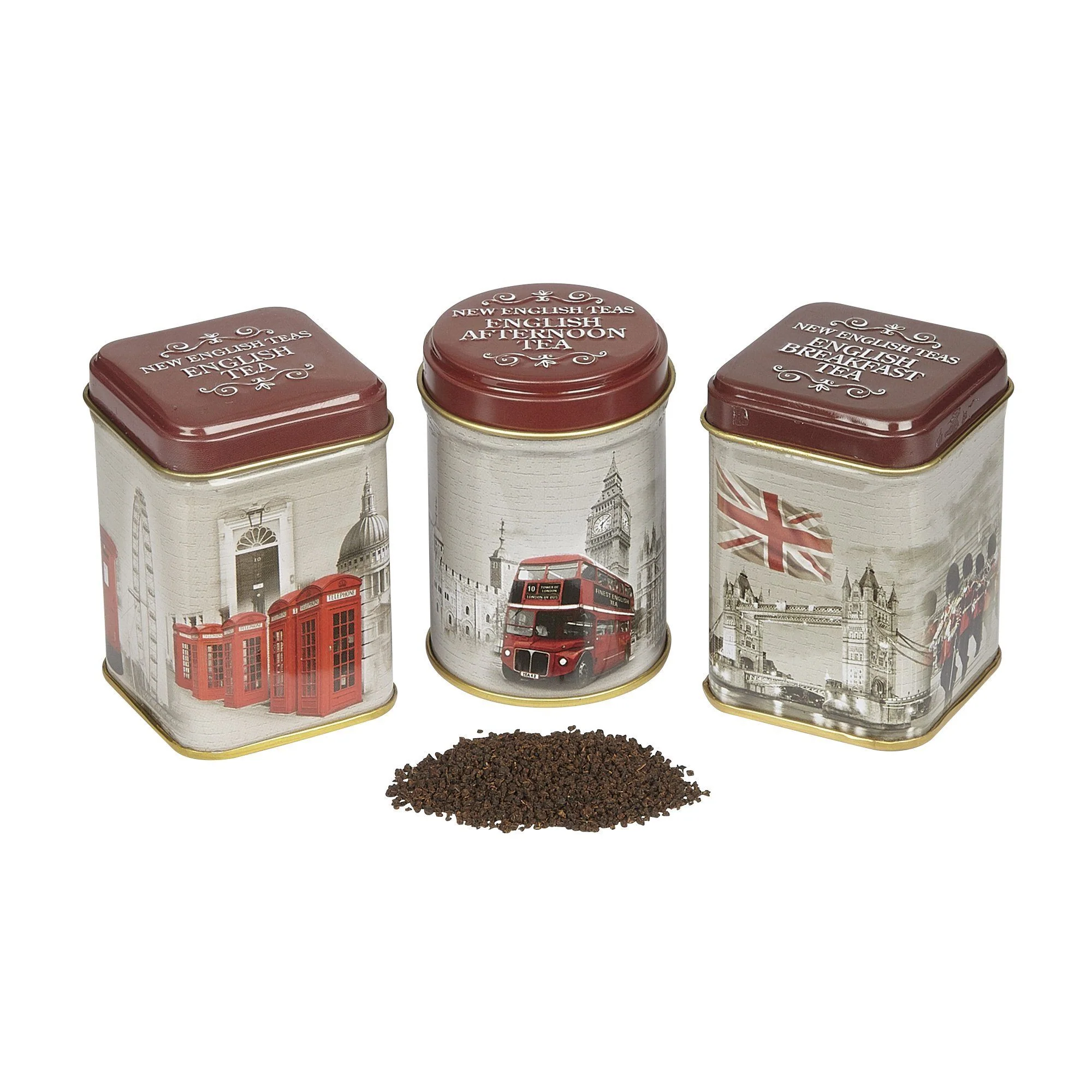 Vintage England Mini Tea Tin Set - Image 3